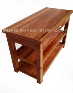 Vanitory de 3 planos con cajón en pinotea (VA104M) - comprar online