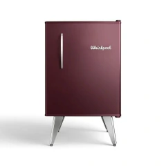 Heladera Whirlpool Retro Marsala Vino 76 Lts Freezer Integrado WRA08MGDIM