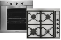 Combo Longvie Horno H1900XF y Anafe A6600XF Acero Inoxidable