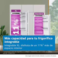 Frigorífico Combi Integrable Bosch Serie 4 KIN96VFD0 No Frost 289 L - cocinasonline