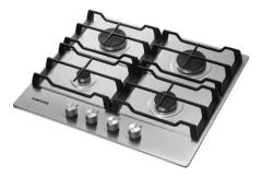 Anafe Samsung NA64H3010AS 4 hornallas acero empotrable 9.6 kW - comprar online