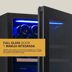 Cava de vinos Vondom 107 botellas con motor compresor Simple Temperatura 6ST - comprar online