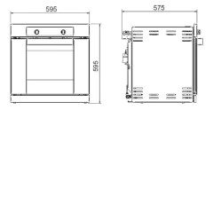 Imagen de Combo Longvie Horno A Gas h1500xf Y Anafe A Gas A6600xf