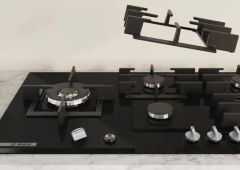 Anafe a gas Bosch Serie 8 90 cm modelo PRS9A6H40 - comprar online