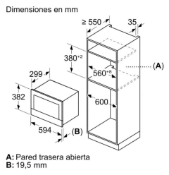 Imagen de Combo Bosch Horno Eléctrico Hbg7241b1 Microondas Serie 8 Negro