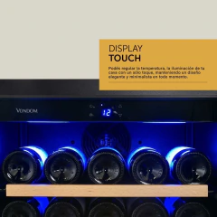 Cava de vinos Vondom 107 botellas con motor compresor Simple Temperatura 6ST en internet
