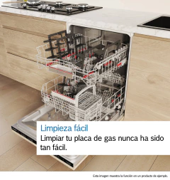 Imagen de Anafe a Gas Bosch Serie 6 PPQ7A6I40 75 cm Cristal Negro 5 Quemadores