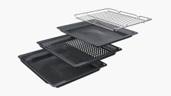 Horno Eléctrico Empotrable Bosch Serie 8 HRG7784B1 Vapor 71 Litros Negro