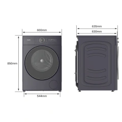 Lavasecarropas Whirlpool Carga Frontal 11/8 Kg Inverter Dark Purple WNC11AS