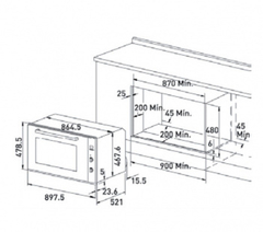 HORNO ELECTRICO CATA MOD. ME 910 X/B - 6014 - comprar online