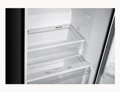 Heladera Vondom combinable Inverter No Frost Acero Inoxidable negro 388 L - HEL388