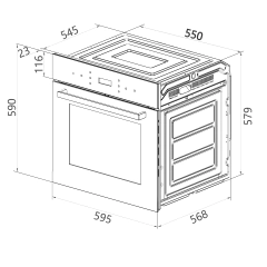 Horno Artei Electrico Pilerio 60cm FE0667A-0311/FE0367A-0311 en internet