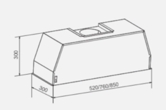 Campana Empotrable Artei Insert Hood Ut1085e 85cm Acero Inoxidable en internet