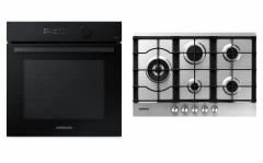 Combo Samsung Horno Elec Bespoke Dual SANV7B5645TAK + Anafe A Gas 5 Hornallas 75cm SANA75J3030AS