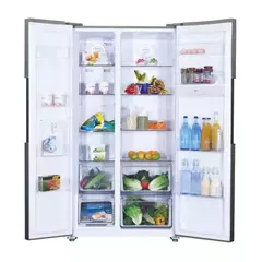HELADERA CANDY SIDE BY SIDE Chsbso6174xwd 529 Lts NO FROST DISPENSER COLOR INOX - cocinasonline