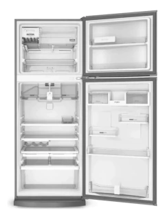 Imagen de Heladera No Frost Whirlpool Wrm56ck Inox Xpert Inverter 462 Lts