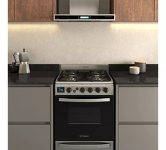 Cocina Ormay Evo Inox 4 Hornallas Timer Digital Modelo Color Gris - cocinasonline