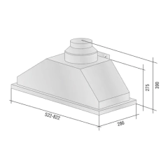 Campana Hotpoint Embutible Hp33126 60cm No Inca Box - comprar online
