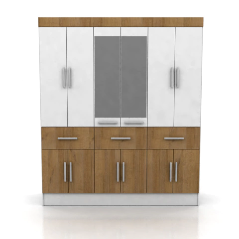 PLACARD 12 PUERTAS CON ESPEJO - comprar online
