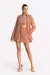 Blazer alongado em viscose com linho - Loja Labyrinth