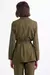 Blazer reto com cinto de ilhós - comprar online