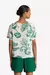 Blusa básica de manga curta em viscose com estampa exclusiva - comprar online