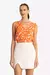 Blusa regata com transpasse em viscose com estampa exclusiva - Loja Labyrinth