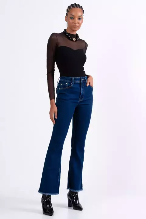 Calça Alice boot cut cintura alta