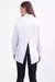 Camisa manga longa abertura costas em tricoline - comprar online