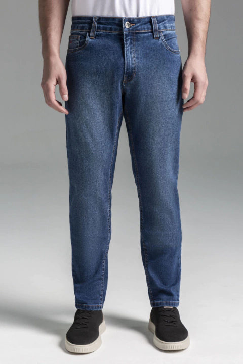 CALÇA JEANS MASCULINA SLIM COM ELASTANO