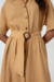 Vestido Feminino em Linho Flor de Lis Beige na internet