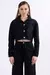 Jaqueta cropped em jeans black - comprar online