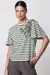 T-shirt de algodão com manga godê. - comprar online
