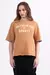 T-shirt manga curta estampada em moletom - comprar online
