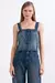 Top alça jeans com abotoamento frontal - comprar online