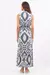 Vestido maxi em viscose com estampa exclusiva - comprar online