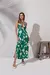 Vestido maxi sem mangas em viscose com estampa exclusiva - Loja Labyrinth