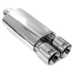 Abafador Esportivo Oval Saída Dupla Inox RCI - WRK Racing
