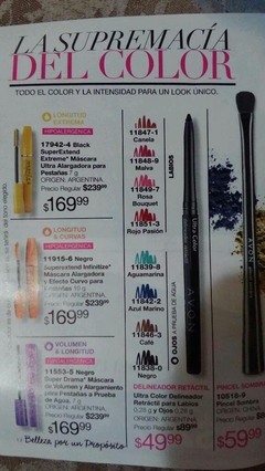 Delineadores. Mascaras. Pincel. Lapiz labial.