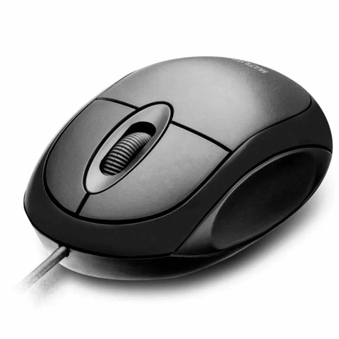 Mouse compacto ambidestro Multilaser c/ fio MF100