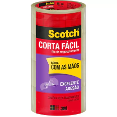 Fita adesiva corta fácil 3M pack C/04 45x40