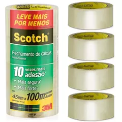 Fita Adesiva 3m scotch Transp super 45x100m