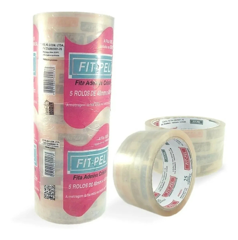 Fita adesiva fit pel transparente 5 rolos