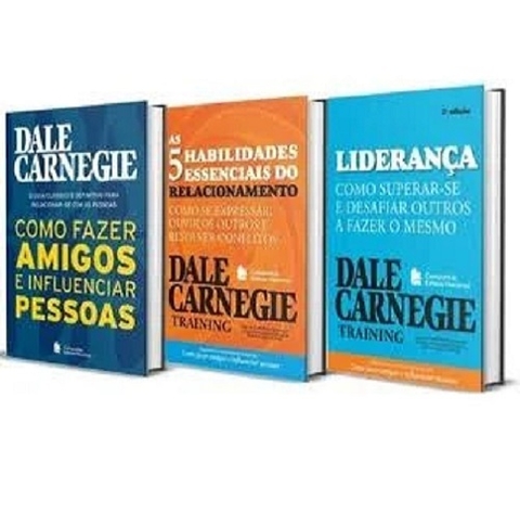 Dale Carnegie Fazer amigos, habilidades liderança kit 3X