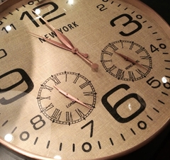 RELOJ COBRE + RAFIA en internet