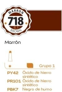 Tempera Alba G1 18ml. (718) Marron