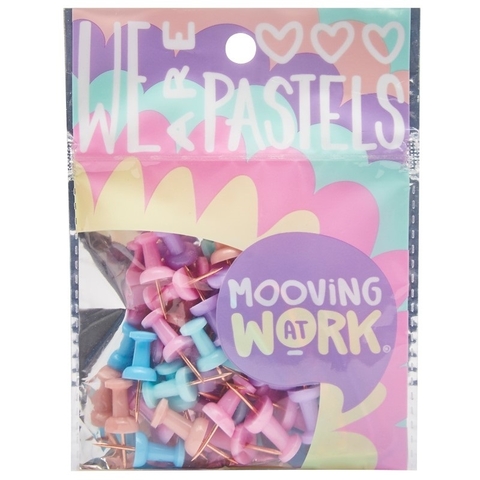 Chinches Mooving pastel x50u Mooving at Work