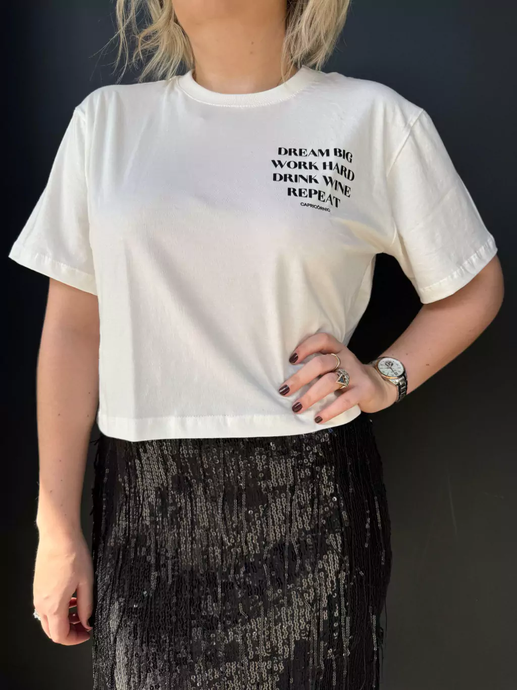 Blusa Cropped Signos Capricórnio