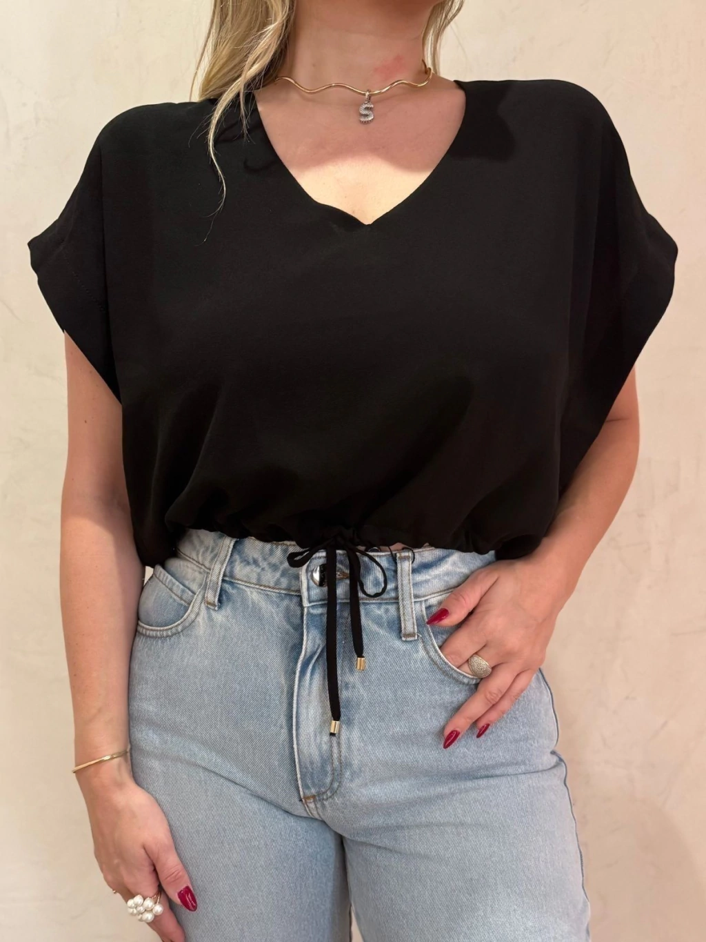 Blusa chiffon Camila