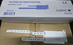 Pulsera de identificacion madre-hijo enumeradas paq x 50 unidades AURONCO/IMPORTADA